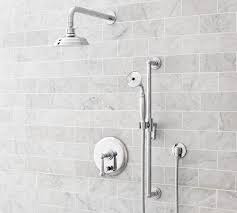 Reyes Thermostatic Cross Handle Bathtub Shower Faucet Set Shower Faucet Sets Shower Tub Hand Held Shower