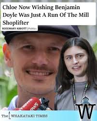 SIMPLER TIMES Green Party co-leader Chloe Swarbrick is wishing MP Benjamin  Doyle had simply stolen thousands of dollars worth of clothing from a high  end fashion store today. Swarbrick fronted the media