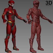 3d Render Of Ezra Miller S Flash Body Armor Suits Suit Of Armor Justice League