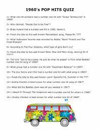 The 1960s is often considered to be the birth of modern rock. 6 Best Free Printable Tv Trivia Games Printablee Com