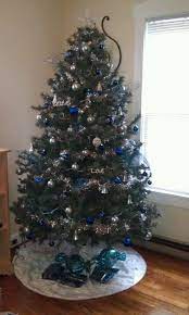 4.5 out of 5 stars, based on 2 reviews 2 ratings current price $14.99 $ 14. Light Blue Dark Blue Silver Christmas Tree Blue Christmas Decor Silver Christmas Tree Decorations Blue Christmas Ornaments