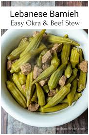 Lebanese Bamieh Okra And Beef Stew Without Tomatoes Recipe Dinner Recipes Stew Middle Eastern Recipes