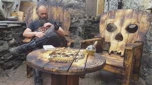Living rooms / coffee tables, man caves, tables. Diy Sugar Skull Table To Welcome Trick Or Treaters This Halloween