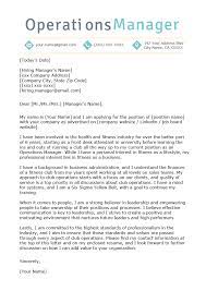 Operations Manager Cover Letter Example Resume Genius