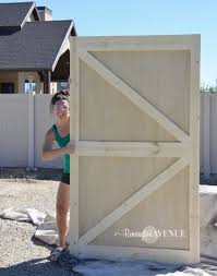 Mark panel with a carpenter pen. 31 Cool Ideas And Free Plans On How To Build A Shed Door