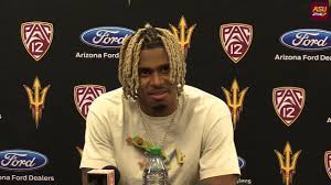 ASU guard Adam Miller following 79-61 win over Oregon State (02/14/2024)
