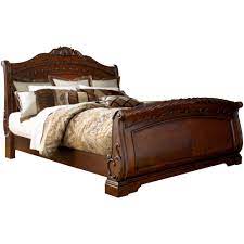 Ashley Furniture North Shore Dark Brown Queen Sleigh Bed Queen Sleigh Bed King Sleigh Bed California King Sleigh Bed