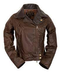 Womens Barbour Supercross Biker Waxed Jacket Brown Barbour Jacket Nice Vests Barbour Women