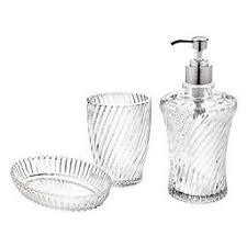 With our bathroom accessory sets, you're already all set. Clear Bathroom Accessories Bed Bath Beyond