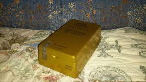 Additionally, a gold bar is usually preferred over a gold bullion coin for those looking to acquire the most gold content for their dollar. Cigar Box Ingot Gold Bar Special Edition Two In Stock By Etsy Ingot Cigar Box Gold Bar