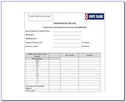 Hdfc bank offers several fd schemes to suit the needs of customers. Bank Deposit Slip Template Bmo Vincegray2014