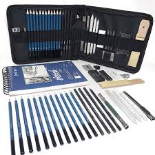 32 99 Wonyered 48pcs Professional Sketch Drawing Pencil Set With Graphite Charcoal Pencils Erasers Craft Knife Sketch Bo Art Kits For Kids Drawing Pad Art Kit