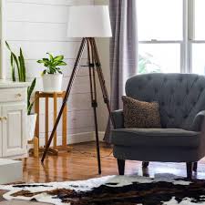 2 extended poles (this will be used to add height to the lamp, this is not necessary as the lamp kit comes with a small pole) 3. Diy Tripod Floor Lamp From Thrifted Telescope Savvy Apron