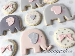 Pink And Gray Elephant Themed Baby Shower Sugar Cookies By Bunnycakes Yum Elephant Baby Shower Theme Baby Shower Cookies Elephant Cookies