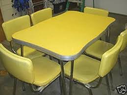 chrome kitchen table set