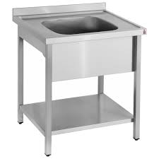 inomak stainless steel sink on legs