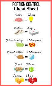 Know Your Portions: The Healthy Eater's Cheat Sheet | Portion Control, Portion  Control Guide, Food Portions