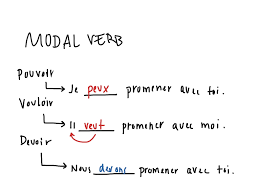 conjugation of the irregular verbs pouvoir vouloir