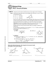 Calculate side using law of cosines iii. The Law Of Cosines Worksheet For 10th Grade Lesson Planet