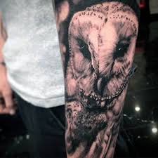 For poles, an owl was a bird, which died every day and started living again at night, so it has been associated with mysticism. 60 Barn Owl Tattoo Designs For Men Lunar Creature Ink Ideas