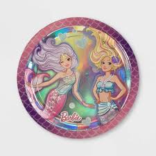 • 4,1 млн просмотров 4 месяца назад. 9 Barbie Mermaid Paper Dinner Plates Mattel Target
