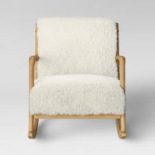 A wooden frame armchair is also a good budget option that is particularly string and durable. Esters Wood Armchair Sherpa White Project 62 Target