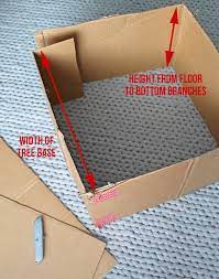 But before we start building the box, we need deal with how the tree is going to stand in the box. Diy Faux Barn Wood Christmas Tree Collar The Craft Patch