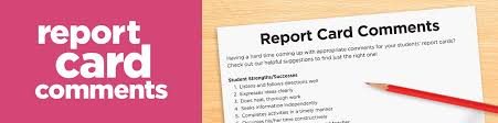 Jane doe (sample report card). Report Card Comments Lakeshore Learning Materials