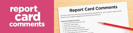 Stay tuned for round 6! Report Card Comments Lakeshore Learning Materials