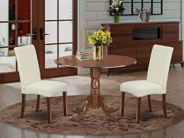 The superior pedestal dining tables you'll find here on dutchcrafters feature 100% premium hardwood construction. Home Kitchen East West Furniture Dldr3 Lwh 07 Round Dining Table Set 3 Pieces Grey Linen Fabric Parsons Dining Chairs Linen White Finish Solid Wood Two 9 Inch Drop Leaves Pedestal Table And Frame