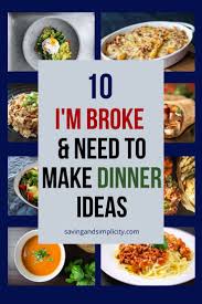These cheap dinner ideas help us eat at home more, save money on food, and make dinnertime so much easier. 10 Cheap Frugal Dinner Ideas Saving Simplicity