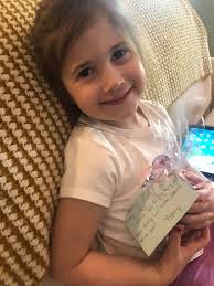 Emersyn in her back to school outfit! Thank you Sydney Blaine Webb she  couldn't wait to wear it.