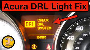 How To Clear Drl Light On Acura Youtube