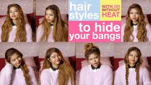 6 iconic '90s hairstyles to break out for zoom halloween. Hairstyles To Hide Your Bangs How To Hide Your Bangs With Or Without Heat Youtube