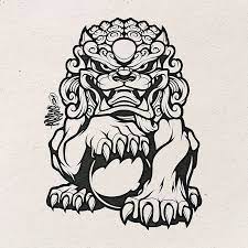Chinese Guardian Lion Inks Fudog Foodog Chinese Chineseguardianlion Art Sculpture Statue Tattoo Art Drawings Japanese Tattoo Art Foo Dog Tattoo Design