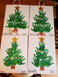 Pin By Meghan Girard On Christmas Theme Preschool Christmas Crafts Handprint Christmas Tree Christmas Crafts For Toddlers