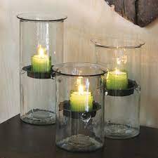 Modern farmhouse decor, rustic home decor, wooden candle holders, metal and wood decor, pillar candle holders, holiday candlesticks, rustic. Rustic Hurricane Candleholder Cylinder Candles Candles Glass Candle