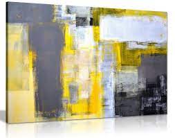 Maybe you would like to learn more about one of these? Office Art Grey And Yellow Abstract Art Painting Canvas Wall Art Picture Print 30x20in Buy Online In Angola At Angola Desertcart Com Productid 107474931
