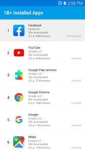 Android users have even more from which to choose, with 2.56 million available. Billion Installed Apps The Most Downloaded Apps For Android Apk Download