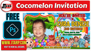 These free printable cocomelon birthday party invitations are perfect for letting all your friends and family know about the big day. Birthday Cocomelon Design Invitation Layout Free Psd Download Youtube