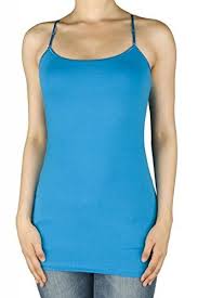 Cami Camisole Built In Shelf Bra Adjustable Spaghetti Strap Tank Top Large Turquoise You Can Find More Details By Visiting The I Flattering Dresses Fashion Tops