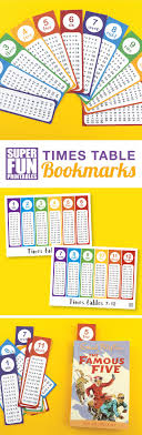 Times Table Bookmarks Practice And Memorise Times Tables By Reading Them Before You Read Your Favourite Book A Printable Times Tables Fun Math Math For Kids