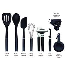 We offer unique kitchen gadgets & tools for making your cooking experience enjoyable. Kitchen Tools Gadget Kitchenaid Ke447bxoba Classic Tool And Gadget Set 15 Piece Black Cooking Utensils