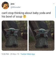 He Looks Like Me In The Wintrer With The Cup Of Tea Cutecups He Looks Like Me In The Wintrer With The Cup Of Te Star Wars Humor Star Wars Baby