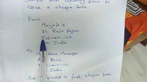 When writing business letters, you must pay special attention to the format and font used. Sample Letter To Bank Requesting A Cheque Book Youtube