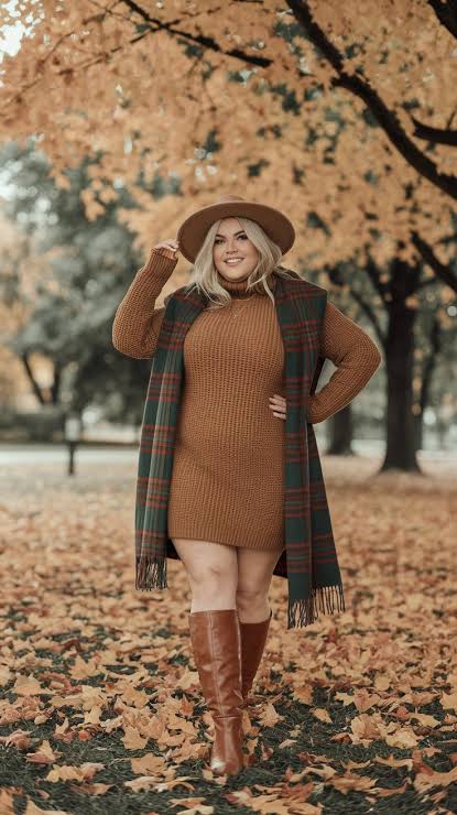 Plus Size Fall Fashion for Women Embrace Cozy Layers, Stylish Boots, and Trendy Accessories!