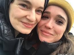 The actress, 30, announced the one photograph shows both their hands wearing wedding rings, while another shows the couple leaning. Entertainment Ellen Page Sheds Tears Of Joy In Instagram Snap Celebrating Her First Wedding Anniversary With Wife Emma Portner Pressfrom Us