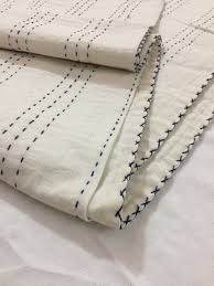 At the moment, she has one quilt ready for you and more will follow. Shop My Sale 10 Off Https Etsy Me 2kism4o Etsy Artinjaipur Etsyfinds Etsygifts Etsysale Etsycoupon Sh In 2021 Throw Quilt Kantha Cushions Kantha Bedspreads