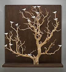 Mount it or simply lean against a wall over your dresser or nightstand. Birds In Trees Large By Chris Stiles Ceramic Wood Wall Art Artful Home