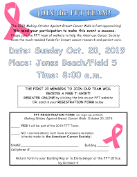 Average american cancer society hourly pay ranges from approximately $13.91 per hour for customer service representative to $38.89 per hour for screener. Making Strides Against Breast Cancer 5k Oct 20th Farmingdale Federation Of Teachers